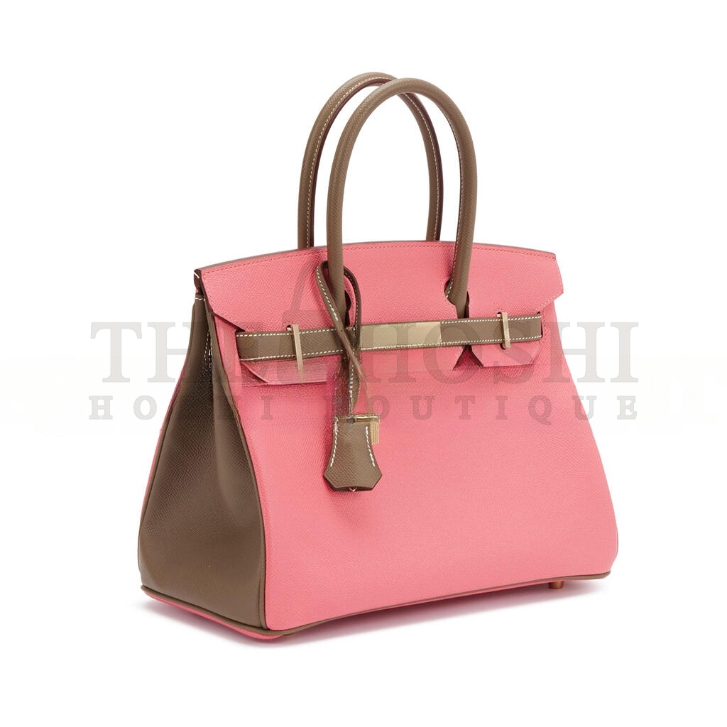 H**me5 BIRKIN 25 CLEMENS LEATHER MILKSHAKE POWDER WINDBREAKER GRAY BK30E510EPCZ (25*20*13cm) Master Quality